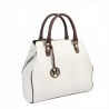 Damentasche Handtasche 002g weiß+braun