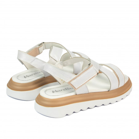 Damensandalen 5092 kombiniert weiß