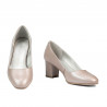 Elegante Damenschuhe 1268 Perlmutt Cappuccino