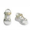 Damen Sandalen 5082 silber+gold