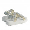 Damen Sandalen 5082 silber+gold