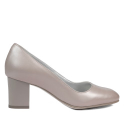 Elegante Damenschuhe 1268 Perlmutt Cappuccino