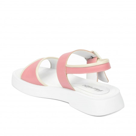 Damensandalen 5094 rosa kombiniert