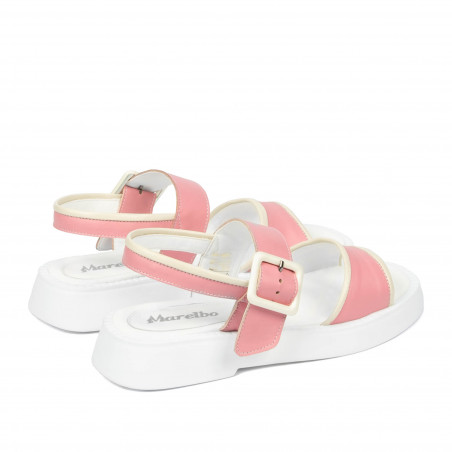 Damensandalen 5094 rosa kombiniert