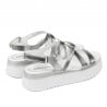 Damensandalen 5100 silber kombiniert