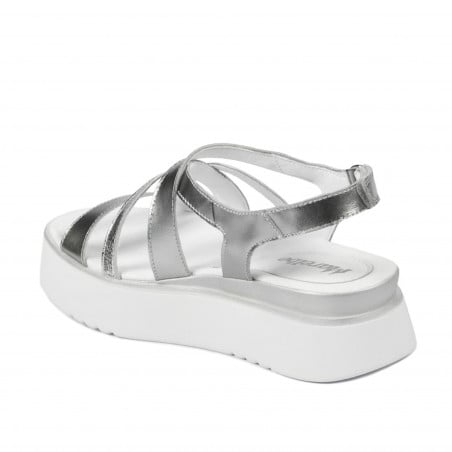 Damensandalen 5100 silber kombiniert