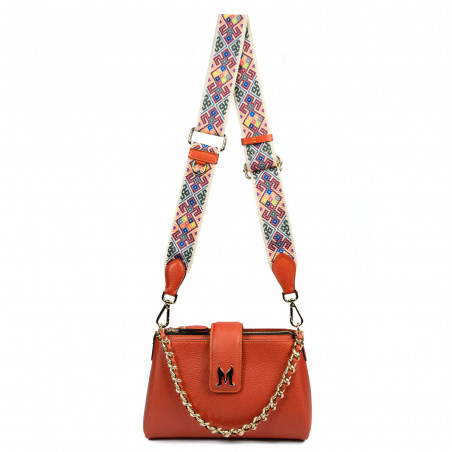 Damenschultertasche 003g 01 orange