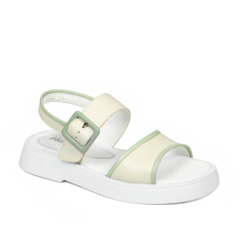 Damensandalen 5094 beige kombiniert