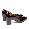 Elegante Damenschuhe 1268 Lack Bordeaux01