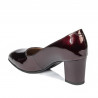 Elegante Damenschuhe 1268 Lack Bordeaux01