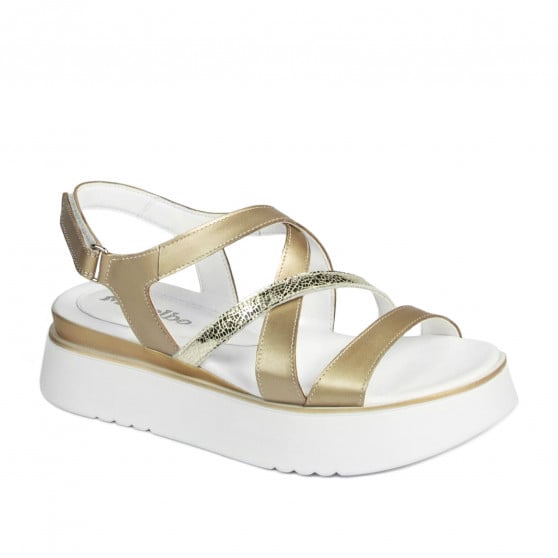 Damensandalen 5100 gold kombiniert Damensandalen 5100 gold kombiniert