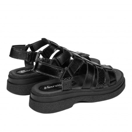 Damen Sandalen 5099 Schwarz kombiniert