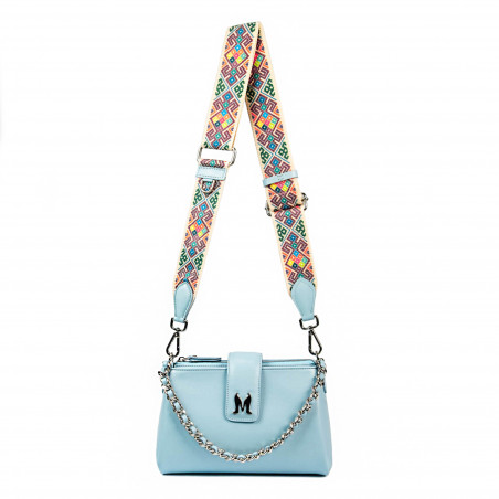 Damentasche Schultertasche 003g Babyblau