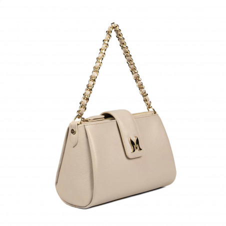 Damenumhängetasche 003g 01 beige