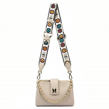 Damenumhängetasche 003g 01 beige