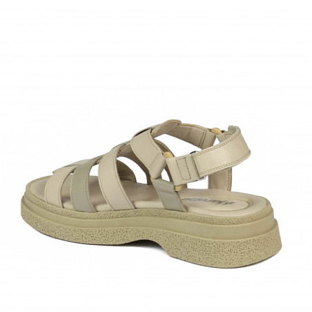 Damen Sandalen 5099 beige kombiniert