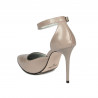 Elegante Damenschuhe 1296 Lack Cappuccino