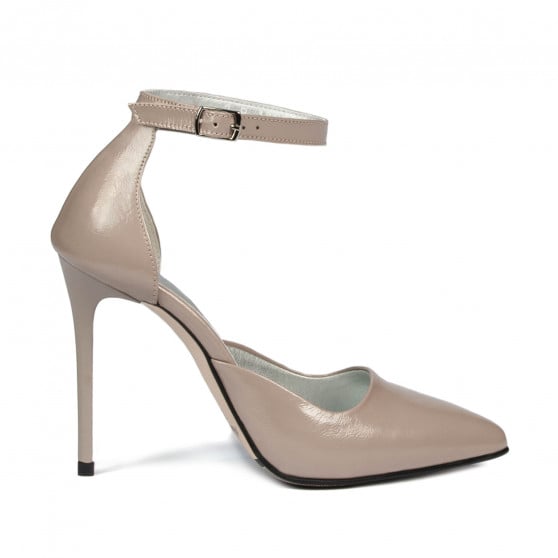 Elegante Damenschuhe 1296 Lack Cappuccino Elegante Damenschuhe 1296 Lack Cappuccino