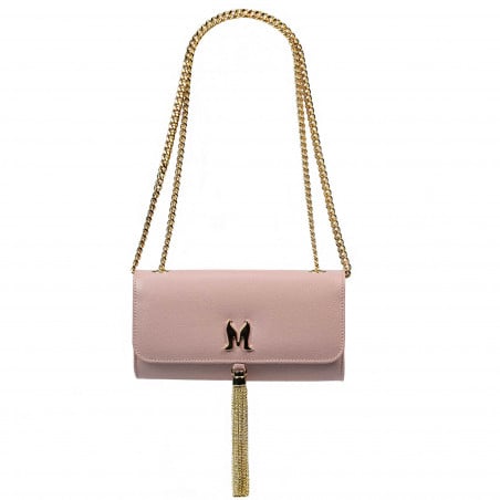Damentasche Schultertasche 008g puderrosa Safiano