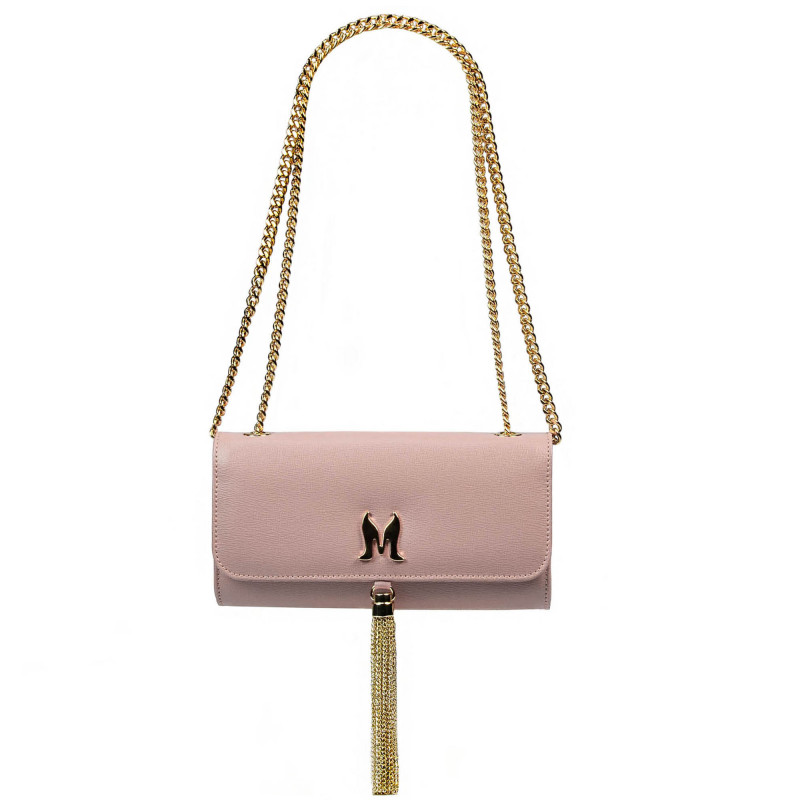 Damentasche Schultertasche 008g puderrosa Safiano