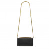Schultertasche Damen 008g Schwarz Safiano