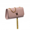 Damentasche Schultertasche 008g puderrosa Safiano