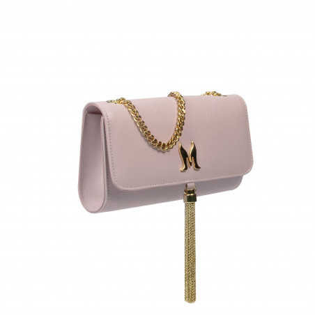 Damentasche Schultertasche 008g rosa lila Kaviar