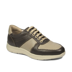 Jugendsportschuhe 384 kaki kombiniert