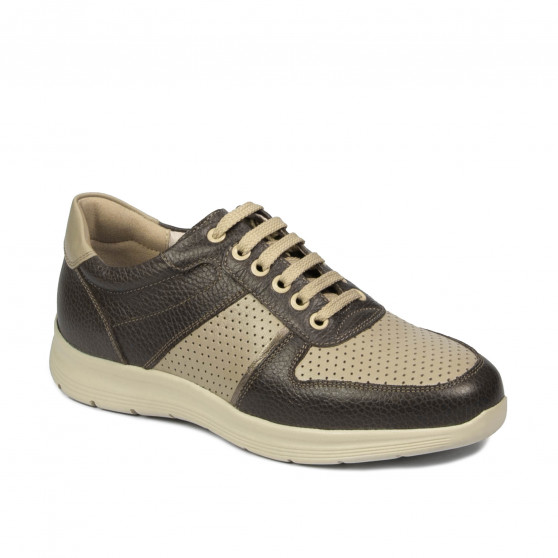 Jugendsportschuhe 384 kaki kombiniert Jugendsportschuhe 384 kaki kombiniert