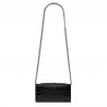 Schwarze Lack-Krokotasche für Damen 008g
