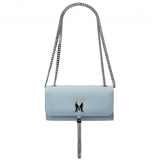 Damentasche Schultertasche 008g blau Kaviar Damentasche Schultertasche 008g blau Kaviar