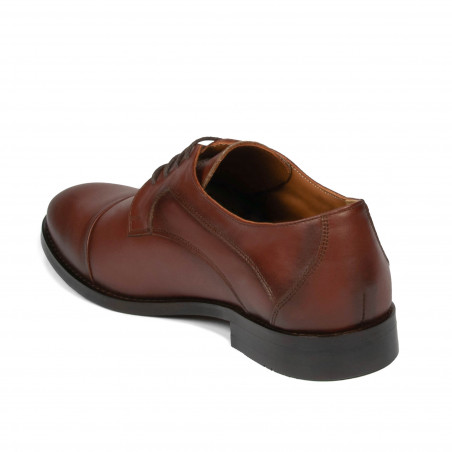 Elegante Herrenschuhe 879 in Cognac