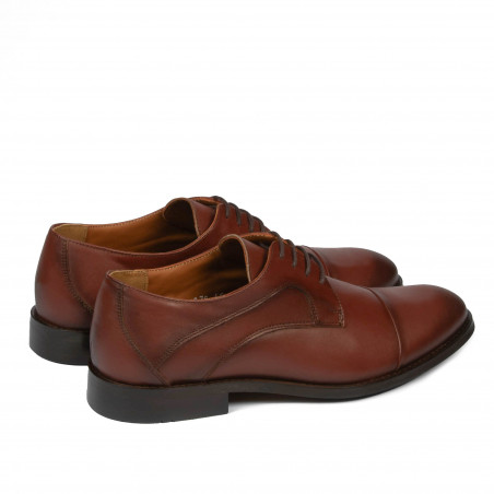 Elegante Herrenschuhe 879 in Cognac