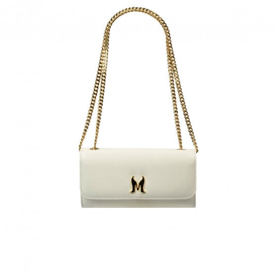 Damenhandtasche zum Umhängen 012g Beige Latte Kaviar