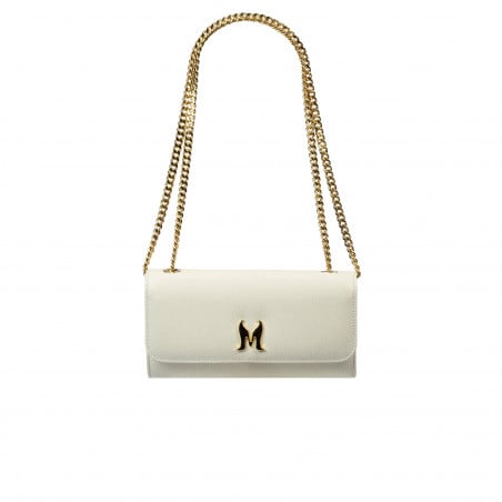Damenhandtasche zum Umhängen 012g Beige Latte Kaviar