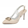 Damen Sandalen 1294 beige schimmernd