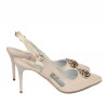 Damen Sandalen 1294 beige schimmernd