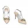 Damen Sandalen 1294 beige schimmernd