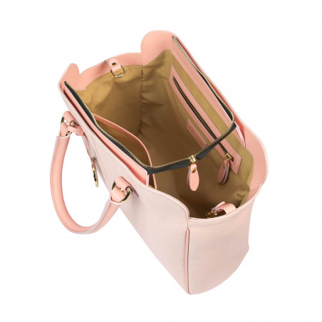 Dametasche Hand 002g 01 rosa kombiniert
