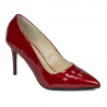 Elegante Damenschuhe 1293 roter Perlmutt-Lack
