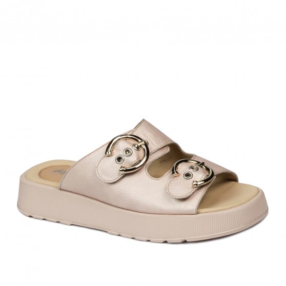 Damen Sandalen 5084-1 Perlmutt Puder Damen Sandalen 5084-1 Perlmutt Puder