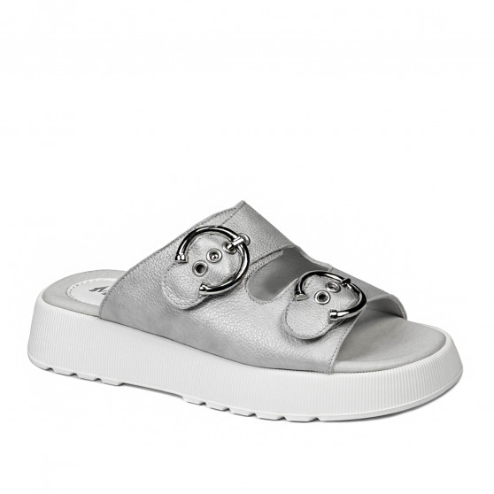 Damensandalen 5084-1 perlmutt silber Damensandalen 5084-1 perlmutt silber