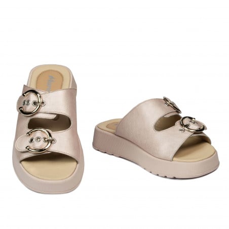 Damen Sandalen 5084-1 Perlmutt Puder