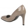 Elegante Damenschuhe 1276 Lack Cappuccino