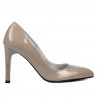 Elegante Damenschuhe 1276 Lack Cappuccino