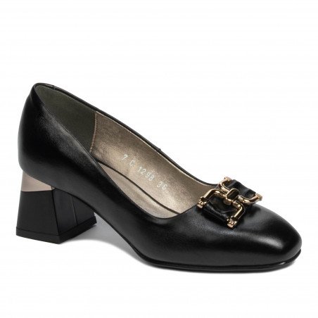 Elegante Damenschuhe 1298 schwarz