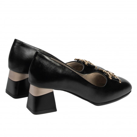 Elegante Damenschuhe 1298 schwarz