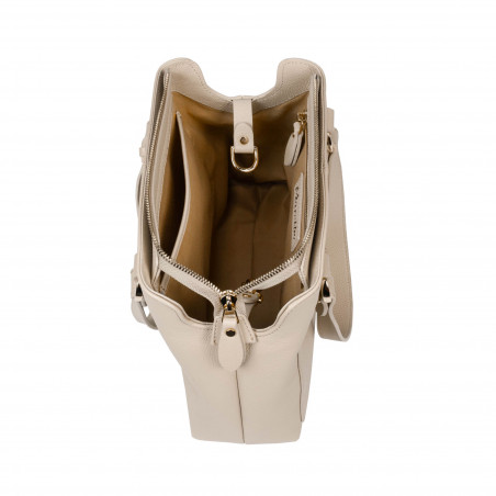 Damenschultertasche 004g Beige Latte