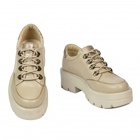 Damen-Casual-Schuhe 6064 beige kombiniert