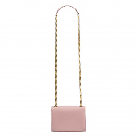 Damen-Umhängetasche 009g Rosa Safiano